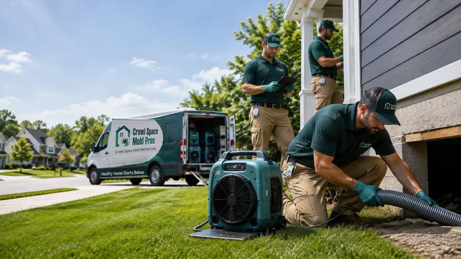 Crawl Space Mold Removal in Home, KS